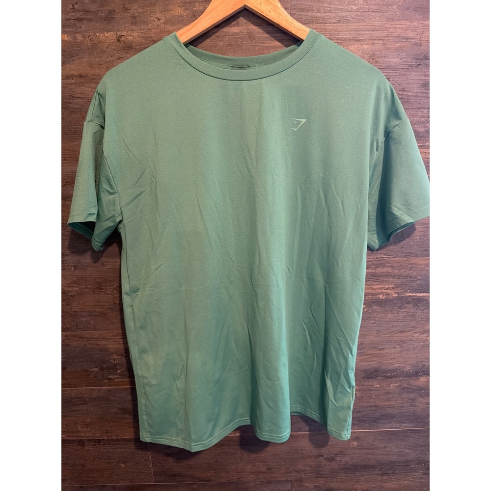 Gymshark Women Green Alive Graphic Short Sleeve Training T-Shirt Size S B3A3R